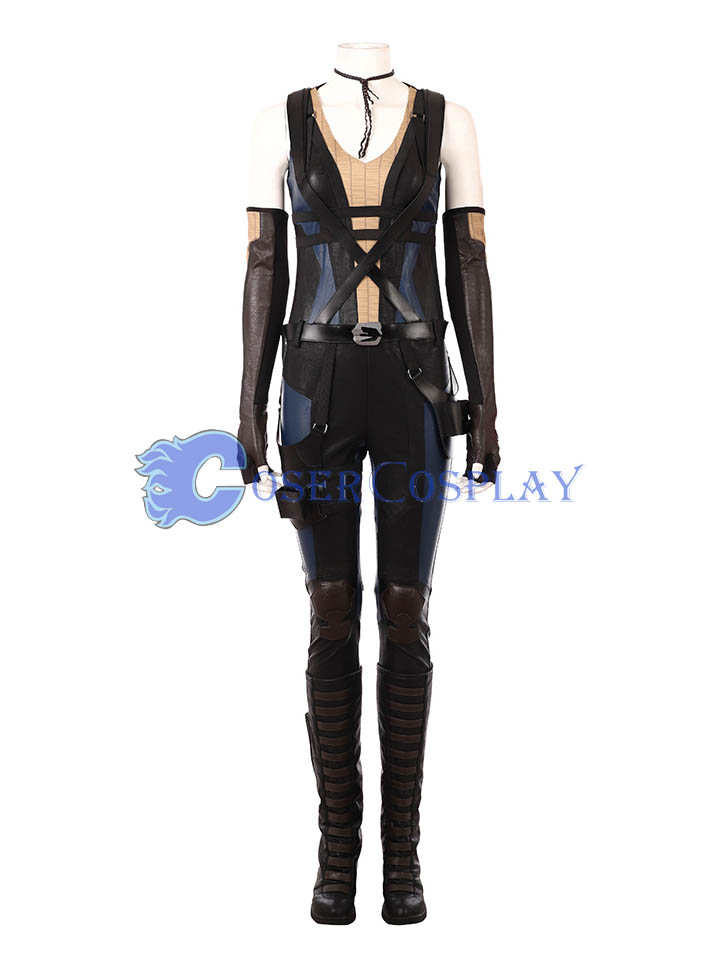 2018 Domino Cosplay Costume Deadpool 2